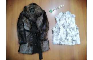 Natural fur clothing